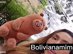 hey, fui sin calcinha a la cachoeira y encontré un fan para chupar su rola al aire libre en bolivianamimi
