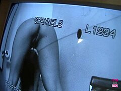 Watch Jynx Maze Moan as Chris Strokes Licks Her Shaved Cunt in Public Bathroom!