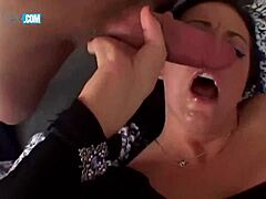 Nasty curvy brunette Angelica Sin gets asshole licked then fucked hard by fat cock until facial cumshot