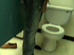 18-Year-Old Nicole Ray Jerks Thick Cock Before Doggystyle Pounding in Restroom