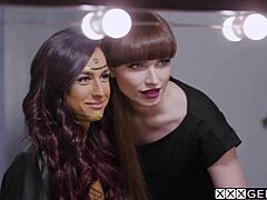 Shemales Natalie Mars And Khloe Kay Dominate Photographer Adriana Chechik
