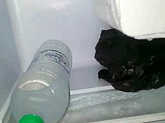 preparing my penis with ice before intense web chat masturbation session