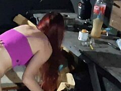 I Took My Car to the Mechanic and He Ended Up Fucking Me Hard with Cum in My Mouth in the Garage Back
