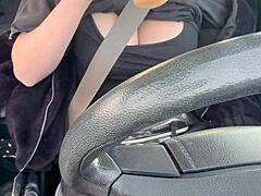 Italian Milf Drives Around