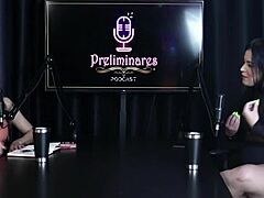 Pri Melancia Sensualizes Huge Breasts And Shows Off Her Big Butt In Preliminares Podcast