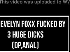 Beautiful Slut with Stunning Tits Takes Monster BBC in DP Anal and ATM Until Cum in Mouth