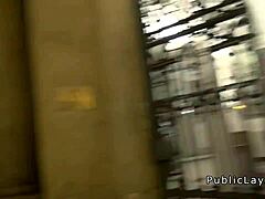European Brunette Amateur Gets Public Bang
