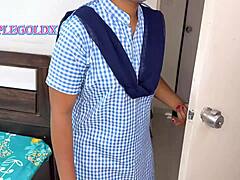 Komal requests her teacher for home classes and they fuck with big cock riding in cowgirl style