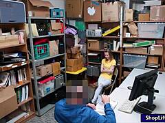 Skinny Teen Shoplifter Gets Pounded by LP Officer with Monster Big Cock in Petite Pov Reality