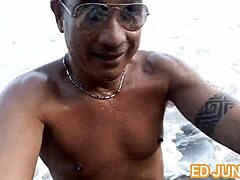 Fodi UMA GOSTOSA no Pelo na PRAIA de Nudismo with Big Cock Brazilian Action