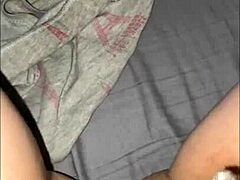 late night session with mature milf exploring petite teen's wet pussy