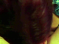 BUSTY BLOWJOB FROM MATURE WIFE WITH BIG TITS SUCKING HARD