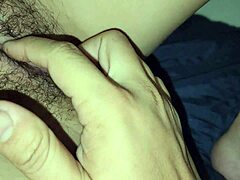Look at this cute chubby Latina teen's hairy tight pussy getting fucked in her first time close-up