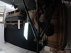 Mandy Mynxx delivers intense oral session with deepthroat sucking and gagging on cock