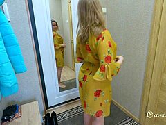 Oh wow, lucky plumber gets fat curvy housewife teasing with toys and blowjob!