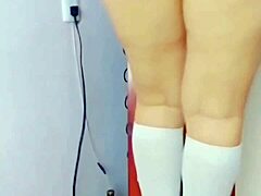 Mexican teen in micro shorts gets anal fucked by perverted neighbor in homemade video