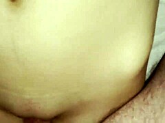 Skinny 18yo Girl Rides Tight Pussy Cowgirl
