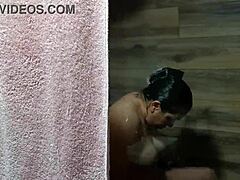 omg i get home to my aunt bathing and masturbating, almost catch her in the shower 😱