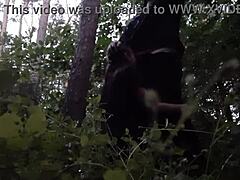 I'm fucking my stepsister deep in her mouth out in the woods to avoid her boyfriend.