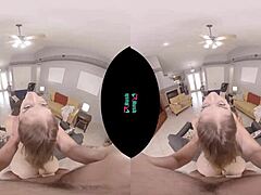 vrhush kenzie madison gets pov fuck doggystyle with cumshot on face after long day at work