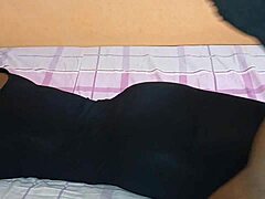 This petite ebony stepsister rides so sweet and tight!