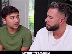Big tits teen stepsister teams up with big dick stepbrother for family fun after getting caught