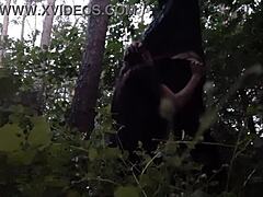 I'm fucking my stepsister deep in her mouth out in the woods to avoid her boyfriend.