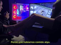 hey, check out the wife competing against marvel spider-man 2 with spanish subtitles