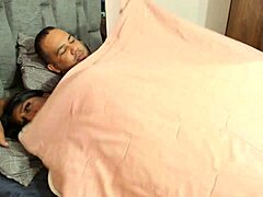 Stepsister shivers from cold thunder fear yet craves my warming cock inside
