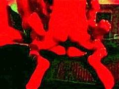 Safada Hints at Wild Orgy with Four Friends under Red Light and Funk Music