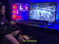 hey, check out the wife competing against marvel spider-man 2 with spanish subtitles