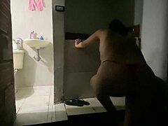 cousin records bathroom masturbation