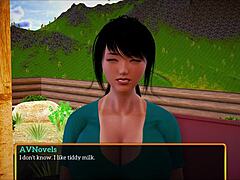Why does my new family game turn into this erotic teen brunette session with big tits and ass?