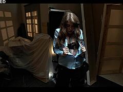 oh man, this security chick eden ivy gets voodoo dolled hard... pov guy makes her cum without even touching!