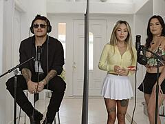Hot Victor Ray Pounds Linda Lan and Scarlett Alexis in Wild Asian Ffm Threesome with Blowjobs and Doggystyle