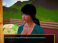 Why does my new family game turn into this erotic teen brunette session with big tits and ass?