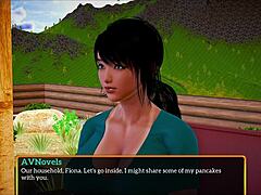 Why does my new family game turn into this erotic teen brunette session with big tits and ass?