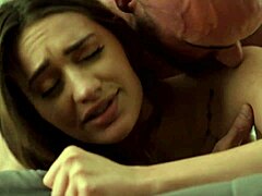 the mother-in-law seduces with her big natural tits and blonde hair in this taboo erotic encounter leading to creampie