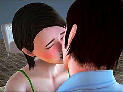 My New Family Episode 343 With Brunette Amateur Game Moments