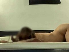 Thai wife rides husband to creampie with moans of ecstasy