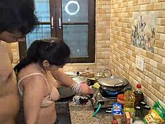 Hey, what if we crank up the heat in the kitchen? Husband, bend me over for that hardcore pounding right now.