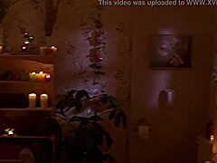 tania saulnier takes a relaxing shower scene