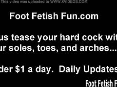 worship our sexy feet while you suck and lick every toe in this hot pov fetish session