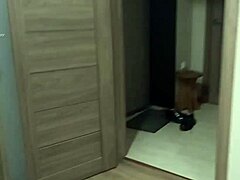 I seduced the horny courier into missionary sex in my tight petite teen pussy while husband was away.
