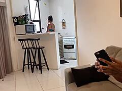 amanda souza invites teen for interracial anal pounding