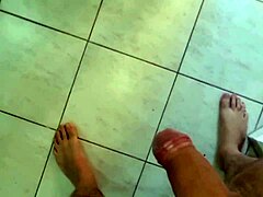 amatoriale italiano where guy cums with huge hard cock after seeing stepmom in shower, teasing with dirty talk and flashing