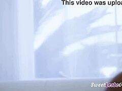 Blondie Horny Teen 18+ Lesbian Girl Gets Pussy Fingered Doggy Style by Naughty Roommate. Cherry Kiss and Sophia Sterling Star!
