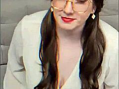 Boss husband calls me into the office for a performance review ending with his heavy cum load jizzed right on my face.