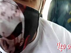 Visiting Brazilian Friend Desirenovinha for Street Tit Sucking