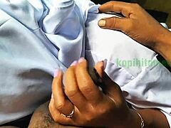 this indo siswi sma is learning to give blowjobs in amateur homemade style